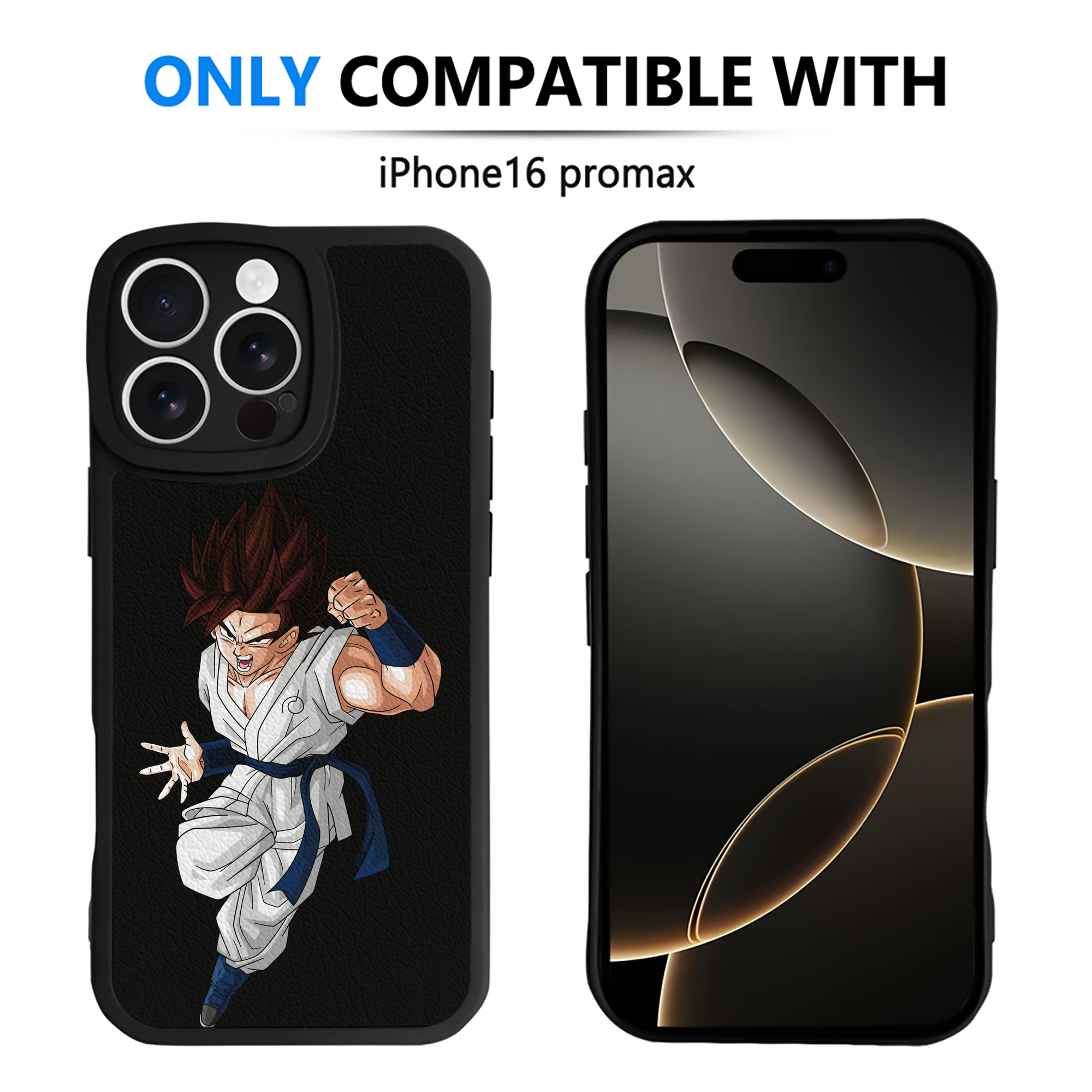（画像用） ドラゴンボール 孫 悟飯（そんごはん）DRAGON BALL Son Gohan 【iPhone 16シリーズ対応】シリコンスマホケース（レザー調） 材質：シリコン